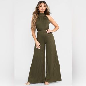 Olive green jumpsuit